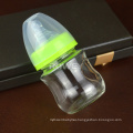 Silicone Cover Glass Infant Milk Feeding Bottle For New Baby